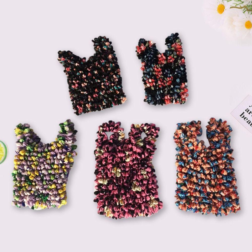 Retro Expansion Elastic Bubble Bag Fold Large Capacity Pleated Handbags Multi Purpose Stretch Mini Bag Women Female