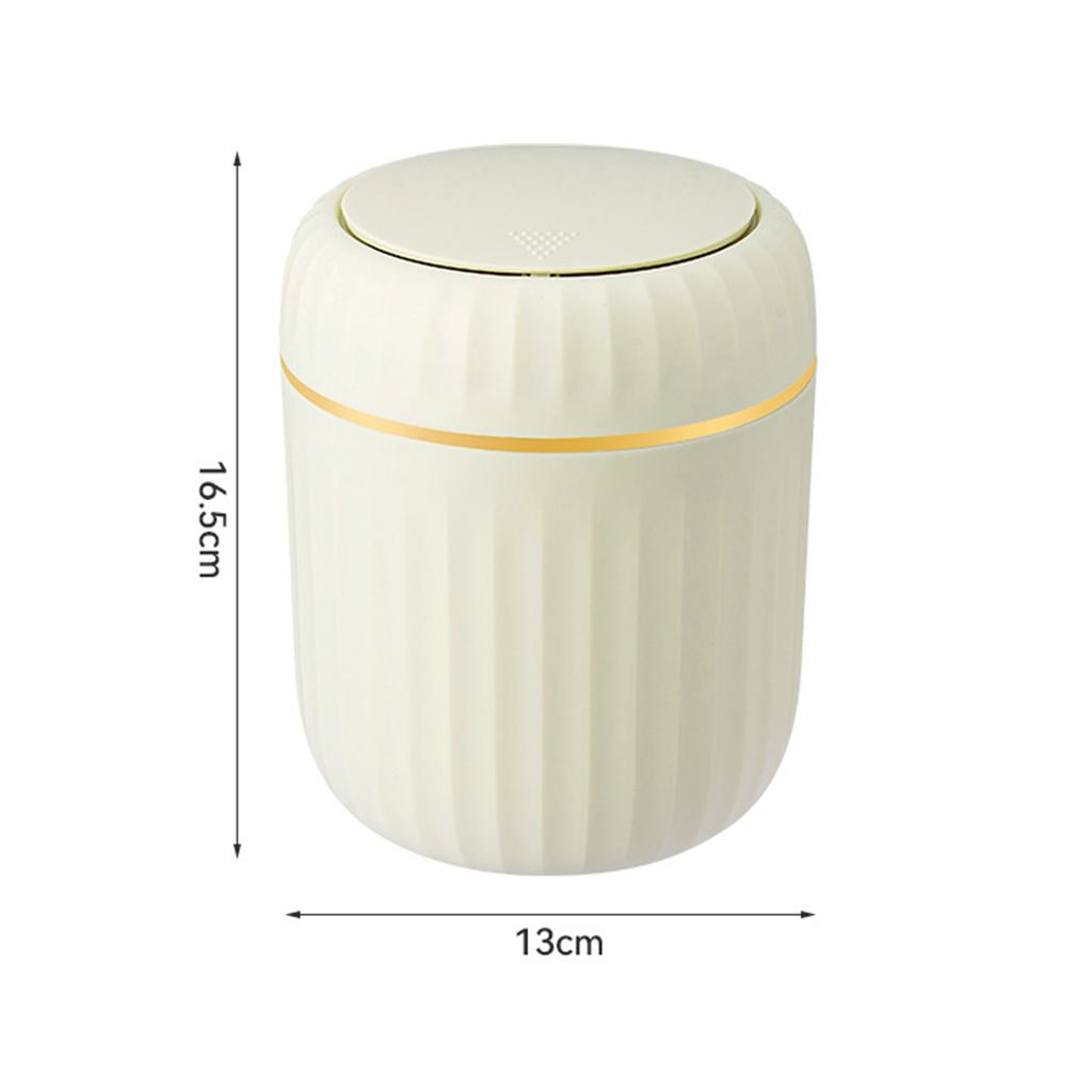 Leichter Luxus Drucktyp Desktop-Mülleimer, kreativer kleiner Couchtisch Büro Wohnzimmer Arbeitszimmer mit Deckel