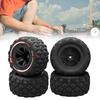 4Pcs 12mm Hex RC Wheel Tires Set Swamp Claw Mud Terrain Tires Accessories Wheels Tires for 1/14 1/16 RC Car Crawler Buggy Truck