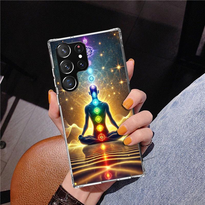 Yoga Chakra Spiritual Energy Universe Phnoe Case for Samsung Galaxy S26 S25 Edge S23 S24 Ultra S22 Plus S21 S20 FE Unique Cover