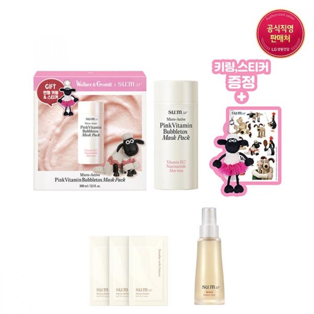 

Su M37 Micro Active Pink Vitamin Bubble Tox Mask 100ml Single option