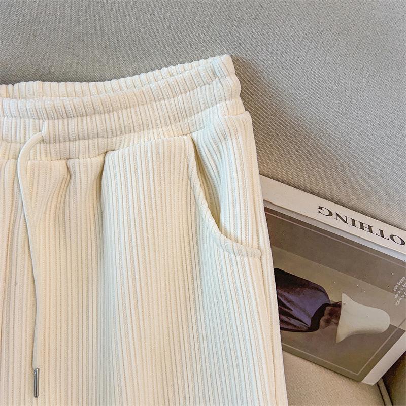 Extra Large Women's High-Waist Winter Velvet Pants, Loose Fit, Sizes Up to 300 Jin, Style 5183