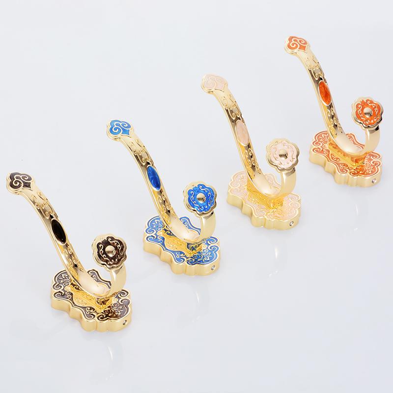 Robe Hooks Wall Mounted Vintage Hook Single Screw Towel Hook Holder Bathroom Accessories Bathroom Clothes Hook 8801