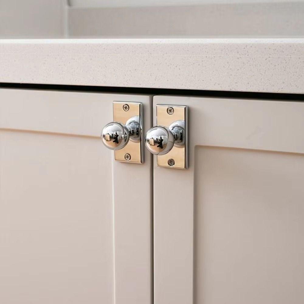 Zinc Alloy Cupboard Handle Silver Cabinet Knobs Modern Furniture Pulls  Home Hardware