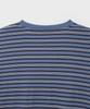 Bellie City Grunge Stripe Long Sleeve - Multi Indigo Blue