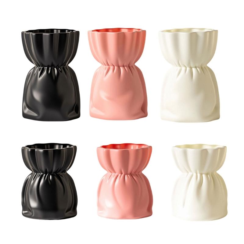 Modern Plastic Vases Decorative Bouquet Shape Flower Arrangement Container For Various Interior Styling Themes Decors