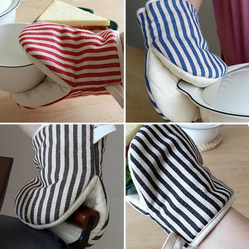 1PC Cotton Anti-scalding Oven Gloves Mitts Potholder Kitchen Duckbill Shape Cotton Gloves Tray Dish Bowl Holder Oven Hand Clip