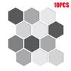 Wall Tile Stickers 10 Sheets Laundry Room Decals 3D Vanity Peel And Stick Wall Tile Hexagon For Kitchens Bathrooms Fireplace