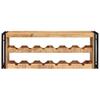 Wine Rack Brown 120 X 45 X 33 Cm Solid Thick Mango Wood