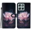 For Motorola Moto G56 5G Wallet Phone Case Anti-Drop Pattern Printing Leather Flip Cover with Strap