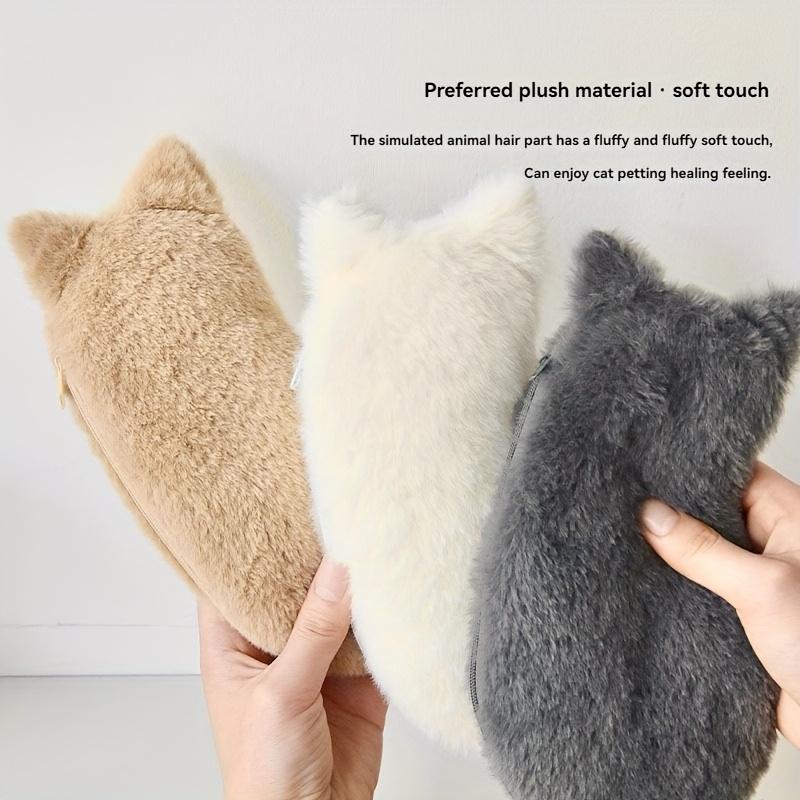 Cute Plush Cat Shaped Pencil Case, Large Capacity Stationery Storage Bag, New Year's and School Start Season Gift Cute Bag