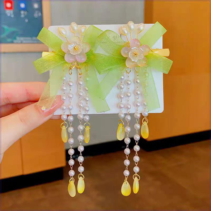 

Заколки для волос в древнем стиле: Сказочные банты, ленты и кисточки для костюмов ханфу для девочек