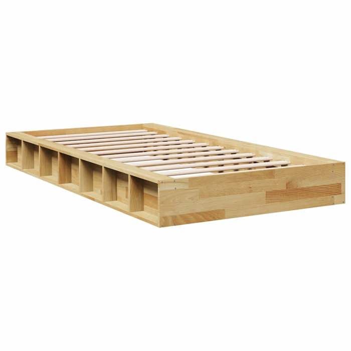 VidaXL Cadre de lit sans matelas 90x200 cm bois massif de chêne 3324120