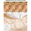 PAVOI 14K Gold Plated Chunky Huggies Earrings for Women - 925 Sterling Silver Posts Small Gold Huggie Hoop Earrings - Ultra Thick Hoops Trendy