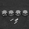 17mm Wheel Hex Hubs Adapter Nut Anti Dust Cover for HSP HOBAO TEAM C 1 8 RC Car(Titanium Color)