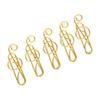 100 Pcs Gold/ Green Cute Paper Clips Anti Slip Cool Paper Clips Cute Fancy Paperclips  Bookmark