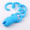 7 Colors Silicone Male Chastity Device Cock Cage Sex Toys With 5 Penis Ring Prevent Breaking Free Standard Short Cages Sex