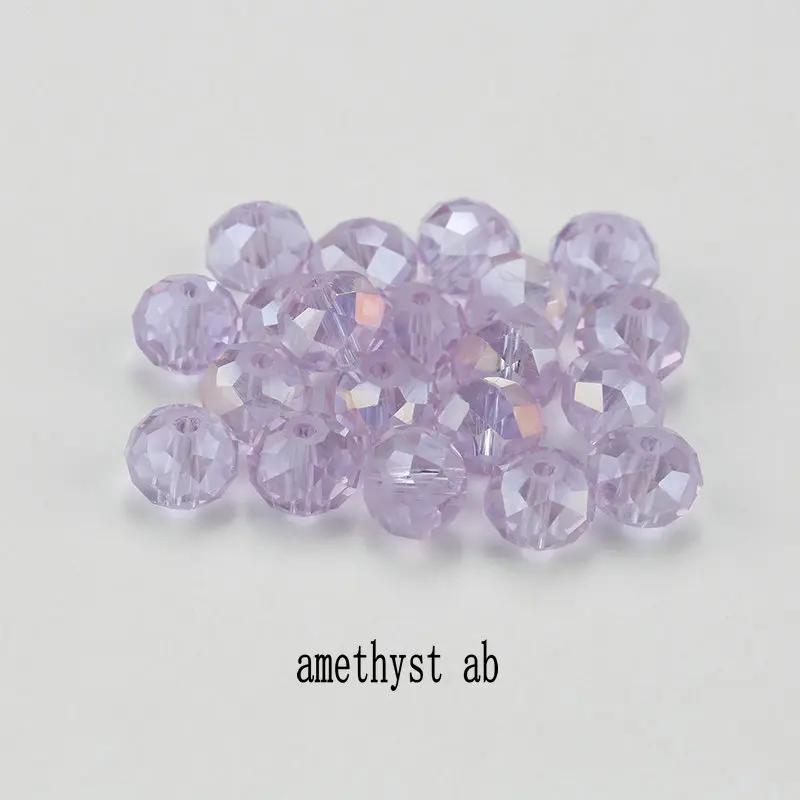 4mm glass beads plated Color faceted round crystal beads Jewelry beads for bracelet necklace Jewelry making DIY 150pcs