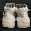 DIESEL Genuine Cow Leather High Cut Sneakers Short Boots White Size 25.5(USED)