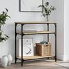 Console Table Sonoma Oak 75x29x75 Cm Particleboard