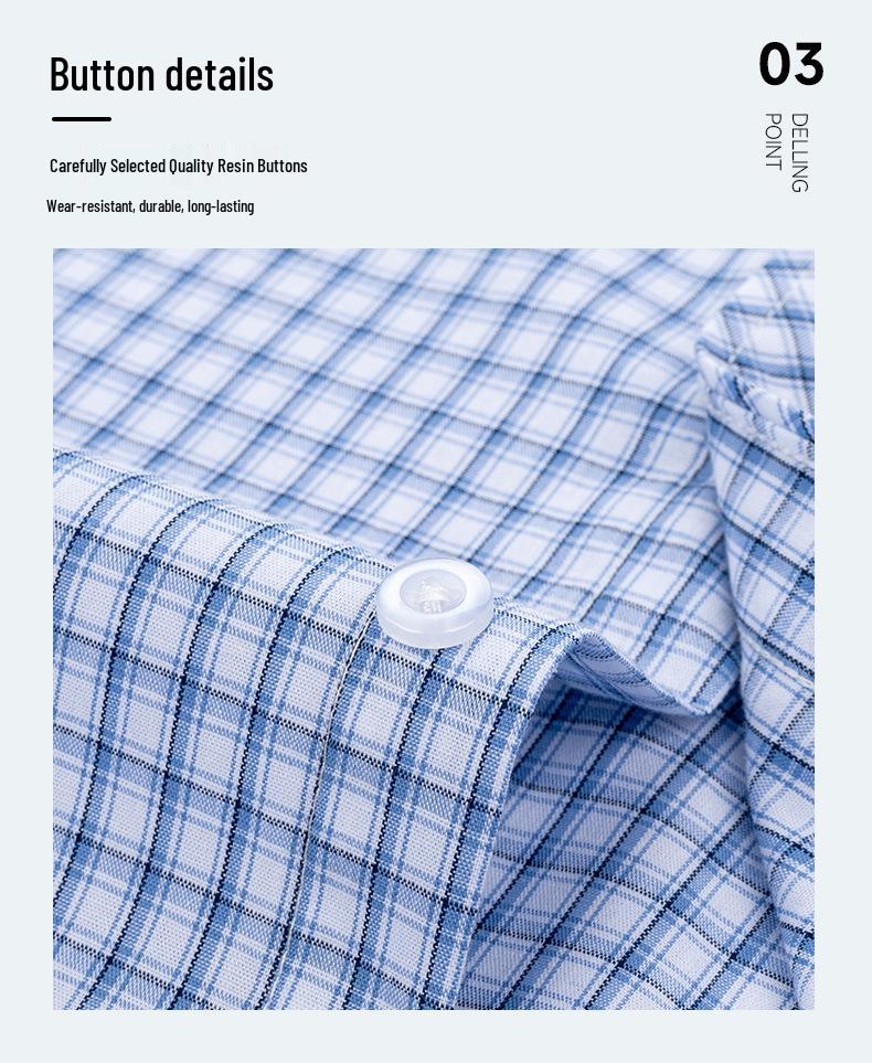 Men's 100% Cotton Plaid Long Sleeve Shirt - Casual Spring/Summer Style