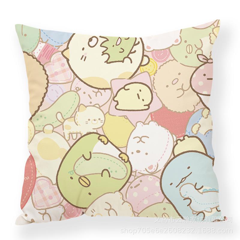 Cartoon Cartoon Corner Creature Pillow Cute Ins Animal Pillow Case Office Waist Rest Premium Durable Quality Useful
