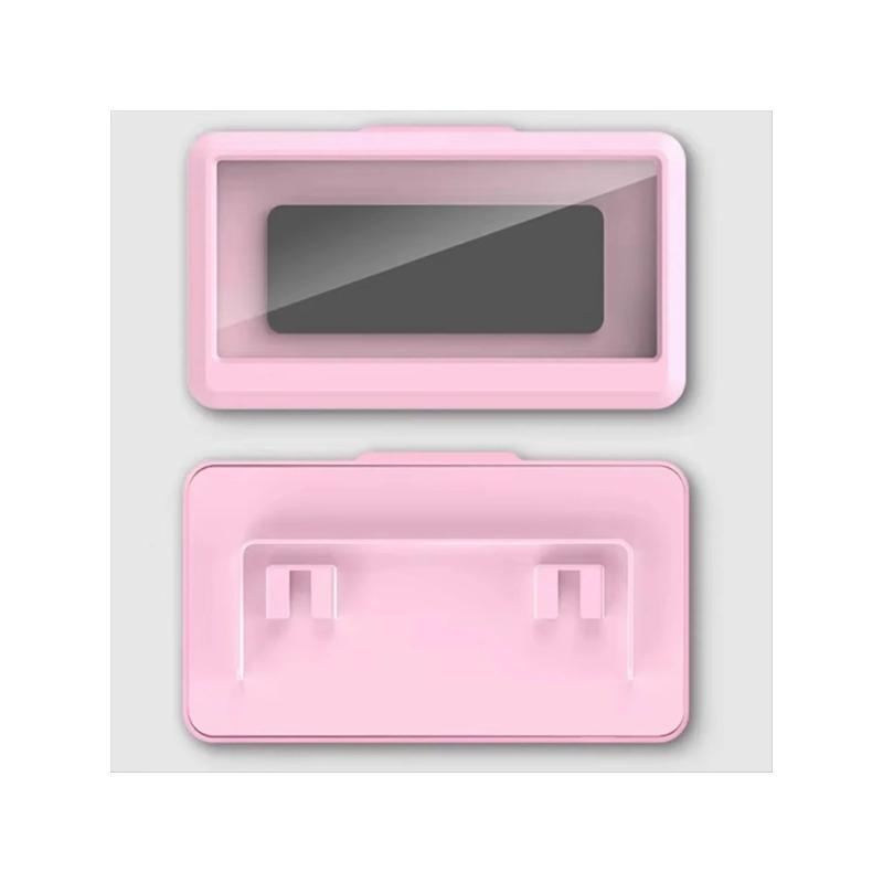 Pink Waterproof Household Wall Mounted Phone Holder Box Suitable for Touch Screen Phone Holder Shower Seal