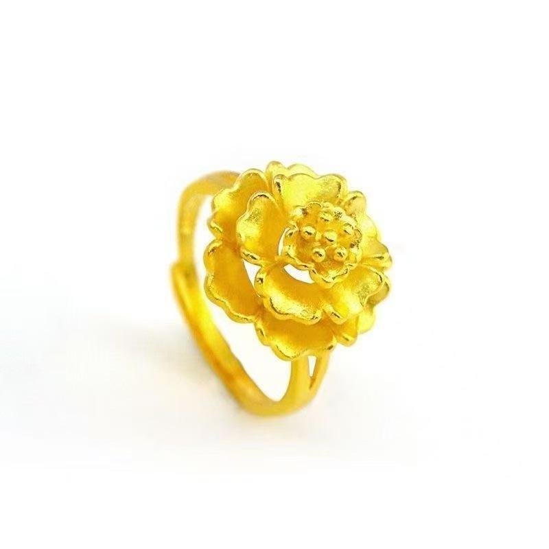 2026 Gold Floral Women s Ring: Fashionable, Versatile, Statement Jewelry