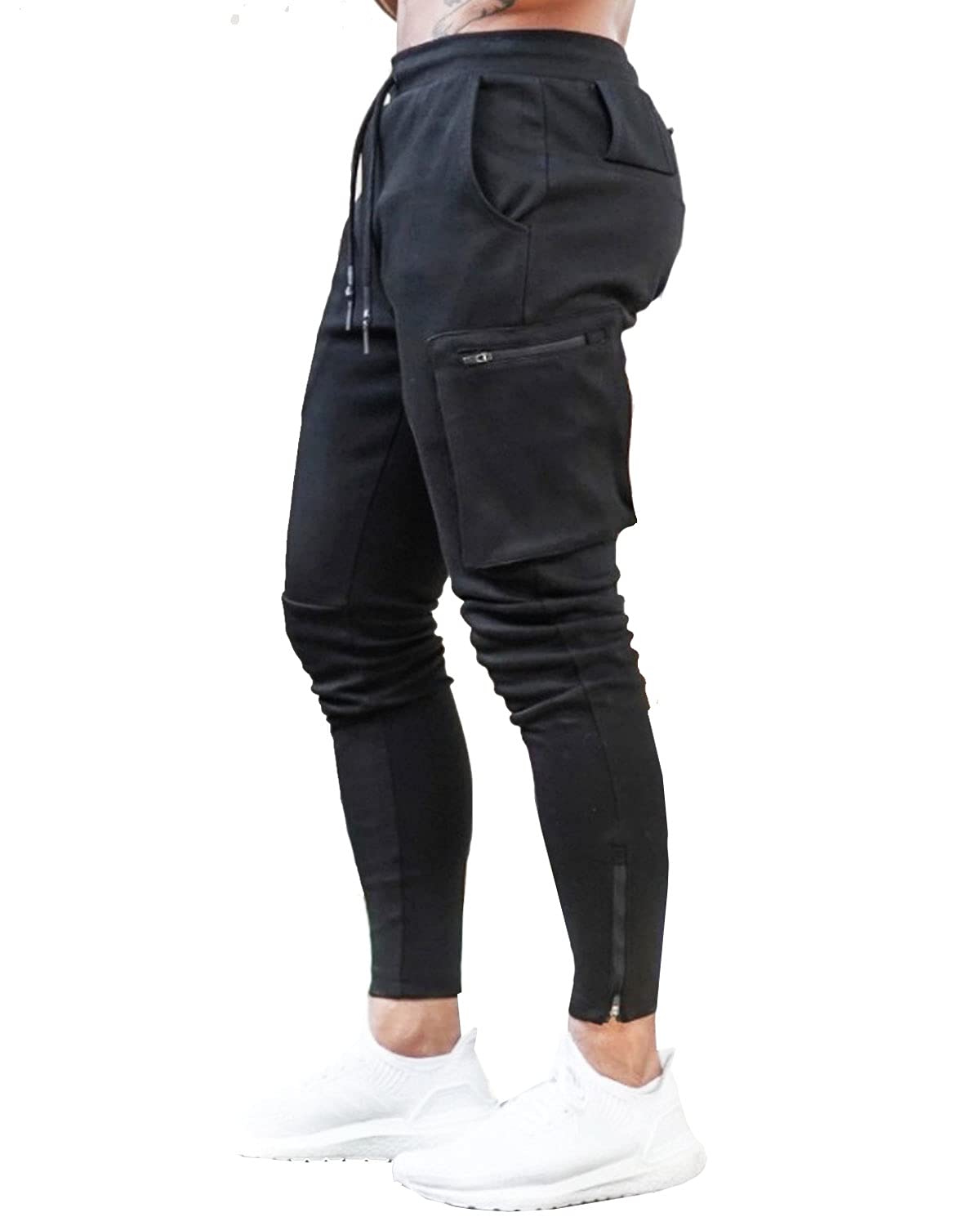 

Training Jogger Cargo Active Summer M [SUN KAKU] Men s Sweatpants, Wear, Pants, Pants, Pants, Bottoms, Training, Sports, Pants, Stretch, Spring, чорний