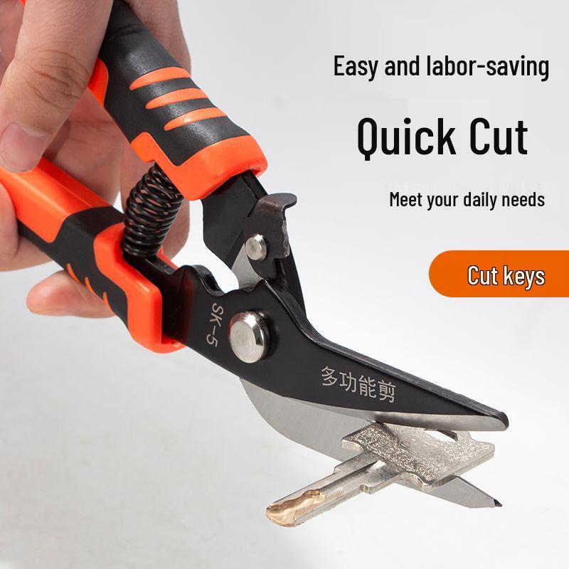 Multifunctional Stainless Steel Tin Snips for Aluminum Composite Panels and Steel Keel Ceilings