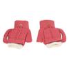 2 PCS USB Heated Gloves Double Sided Heating Knitted Gloves Temperature Adjustable Thermal Gloves Rose Red