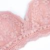 French Underwear Sexy Thin Triangle Cup Lace Underwear Without Steel Ring, Small Breasts Gathered and Closed Breasts, Upper Support Bra Cover