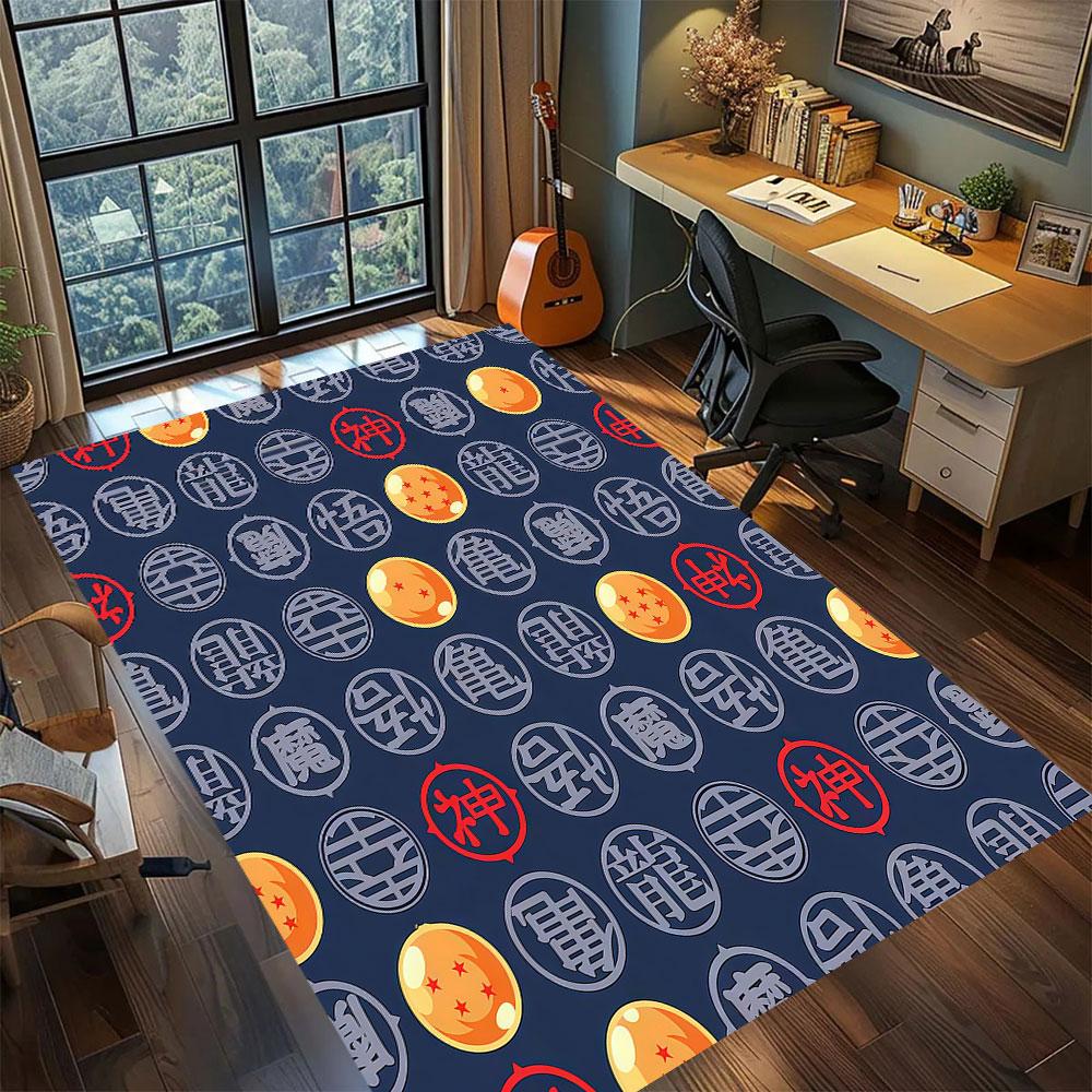 Tappeto Personaggio Anime DragonBall per Soggiorno Camera da Letto Decorazione Casa Tappetino Film Cool Tappetino Gioco per Pavimento