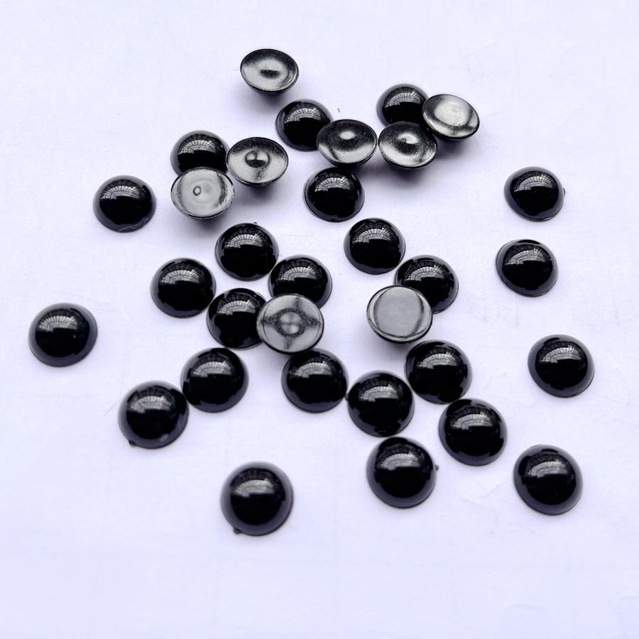 100 Pcs Beautiful Color 10mm Semi-circular Phone Case Decoration Flat Back DIY Jewelry Decoration Crystal Rhinestone