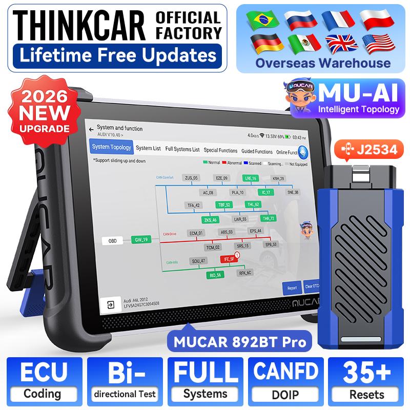 J2534 ECU Programming Tool MUCAR 892BT