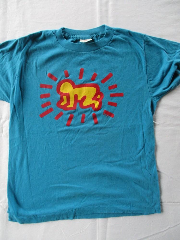 New! Keith Haring Cotton Blue Shirt Unisex Concert S to 5XL MQ469 Unisex T-Shirt M