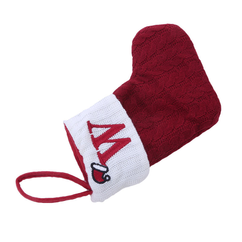 Skarpety Świąteczne Czerwona Skarpeta Świąteczna Dekoracje Świąteczne Torba na Cukierki Dekoracja Atmosfera Festiwalowa Ozdoba na Choinkę