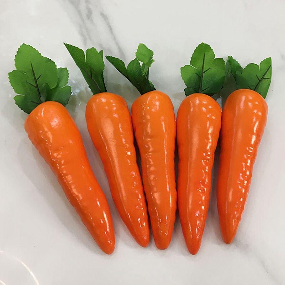 3D Carrot Model Artificial Fake Vegetable Props Fake Vegetable Simulated Foam Carrot  Party