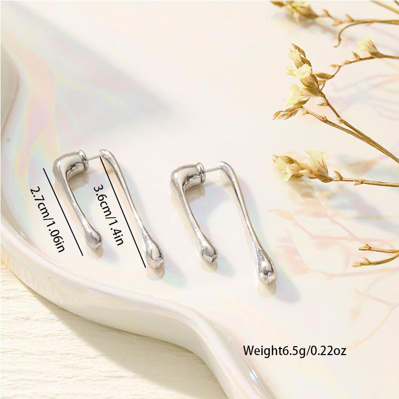 

Простые неровные линии, серьги-капельки, безделушки, модные и универсальные новые серьги-гвоздики для женщин