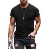 Men Solid Color Crew Neck Short Sleeve T Shirt Casual Daily Basic Top