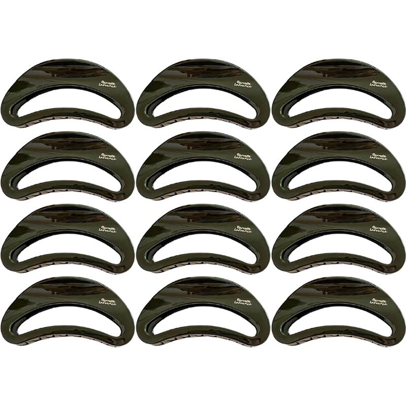 Korean New Semi-Circle Solid Color Large Hair Clip High-Quality Vintage Versatile Shark Clip Hair Accessory