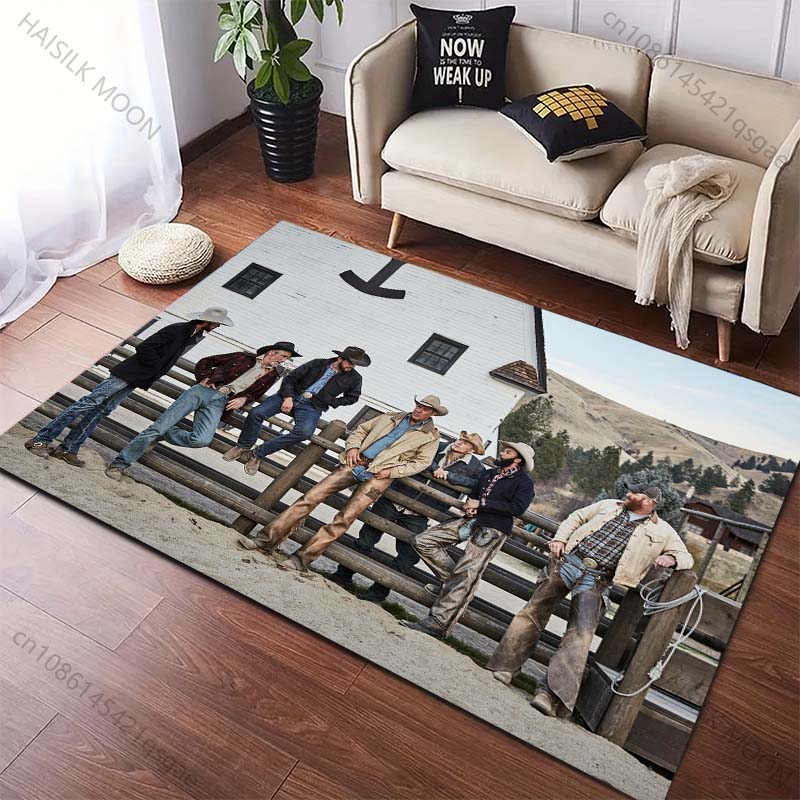 

1PC Y-Yellowstone Theme Print Carpet Living Room Bedroom Sofa Doormat Decor Sofa Table Area Rug Non-slip Floor Mat Fast Shipping 40x60cm (16x24in)