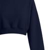 Women's Casual Cropped Sweatshirt Long Sleeve Pullover Crewneck Relaxed Fit Lightweight Top for Everyday Wear