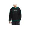Adidas Originals Series Trefoil Color Block Logo Print Pullover Hoodie Men Casual Sports Long Sleeve Tops Black HY7221