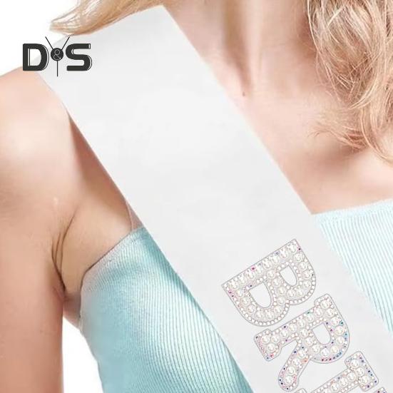 Bretele Mireasă cu Perle Faux Strassuri Lavabile la Mașină Nunti Petreceri Decor Accesoriu Clasic pentru Viitoarea Mireasă