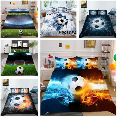 Home Bedding Set Football Pattern Duvet Cover Bedding Set EU Full Size Single/Double Bed Home Decoration