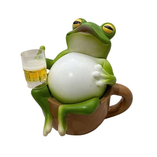 

Фигурка Пьющей Лягушки Yousheng Ночник Сидящая на Чашке Лягушка Декоративная Лампа Полистоун Статуэтка Фигурка Домашний Офис Спальня Настольное Украшение