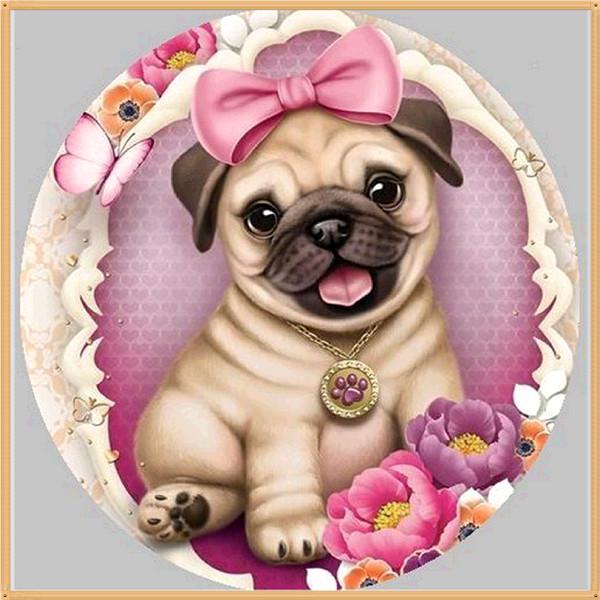 5D DIY Diamant Malerei Cartoon Tier Blume Diamant bestickt Teil Runde Strass Kreuzstich