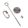 2Pcs Bird Skewer Stainless Steel Parrot Skewer Feeder Bird Veggies Skewer Fruit Food Holder Hanging Food Feed Tool Foraging Toy