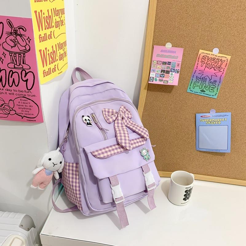 Schoolbag Schoolbag Girls Primary School Students Cute Junior High School Students High School Students Backpack 1011 New Mori Girls Backpack